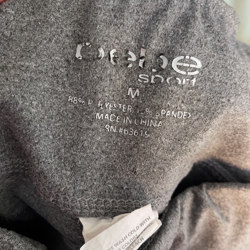 Bebe Sports Gray Carpi Workout Sport Leggings - Picture 11 of 11